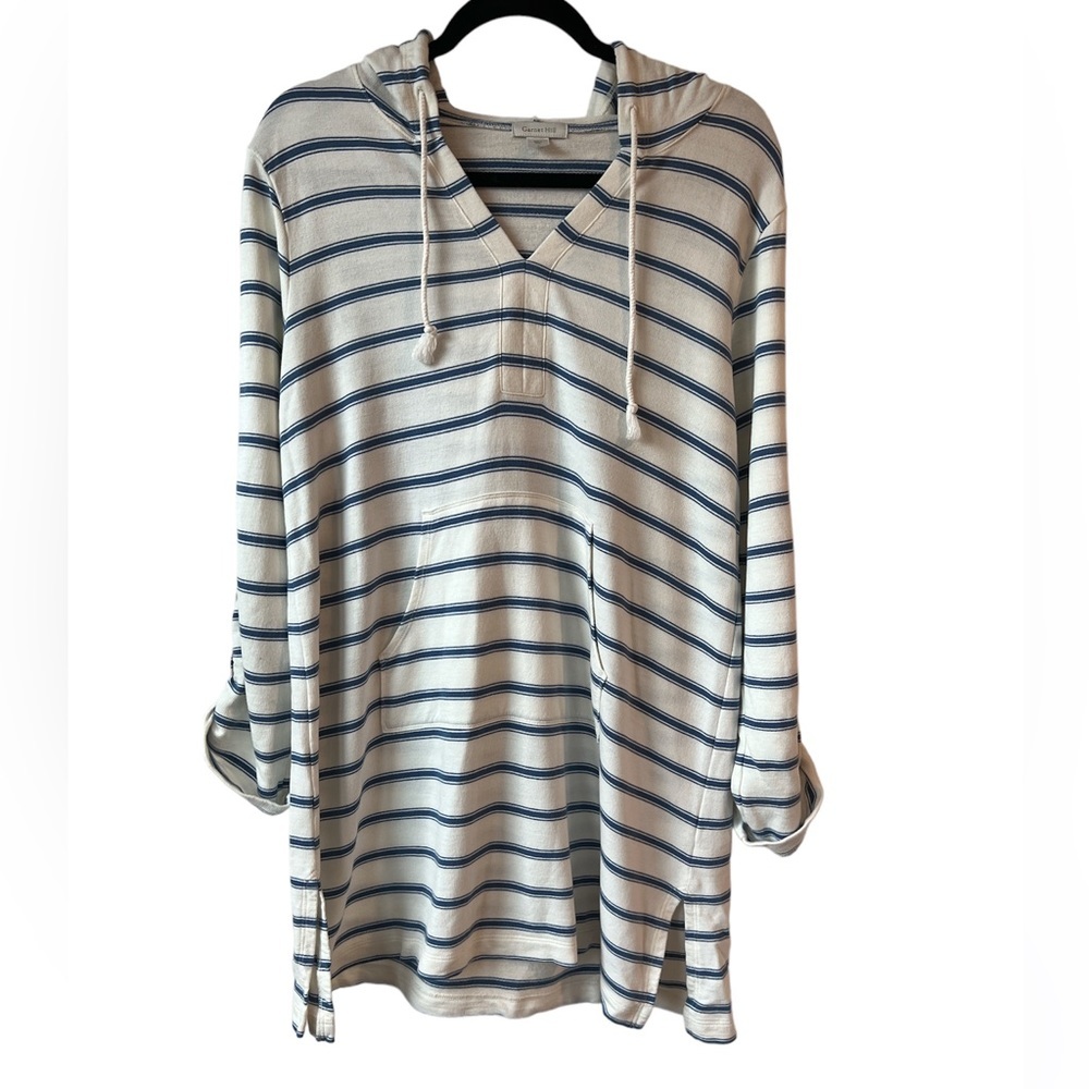 Garnet Hill Cotton and Linen Blend Hooded Tunic